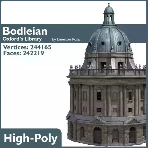 Bodleian oxford university building 3D model
