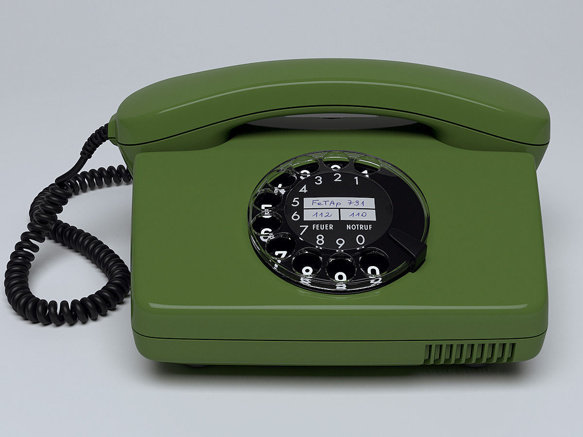 Rotary Telephone FeTAp 791 3D model_4