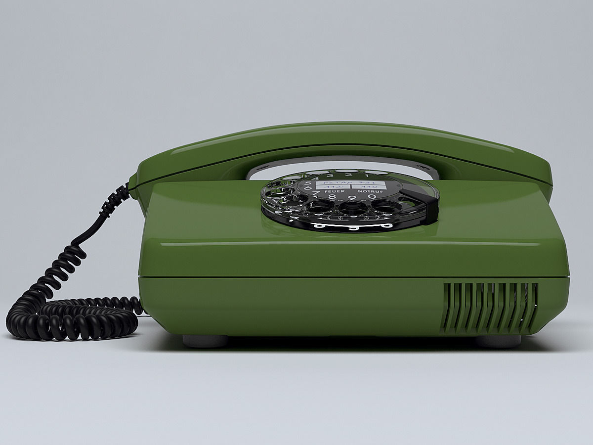Rotary Telephone FeTAp 791 3D model_9
