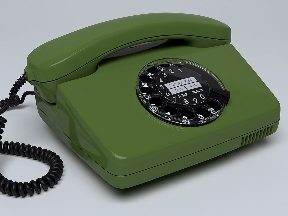 Rotary Telephone FeTAp 791 3D model_5
