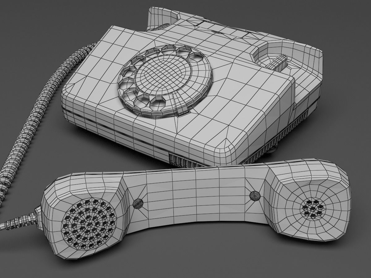 Rotary Telephone FeTAp 791 3D model_12