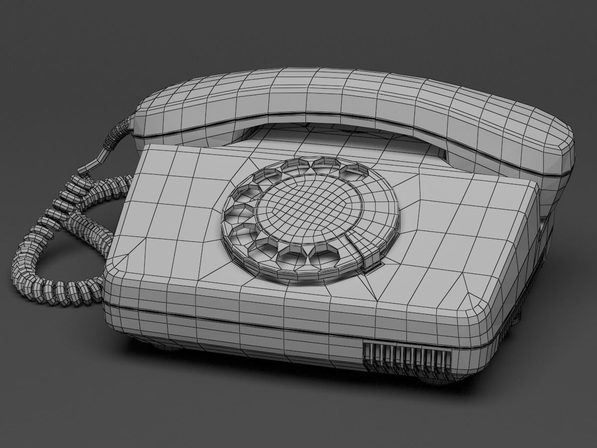 Rotary Telephone FeTAp 791 3D model_10