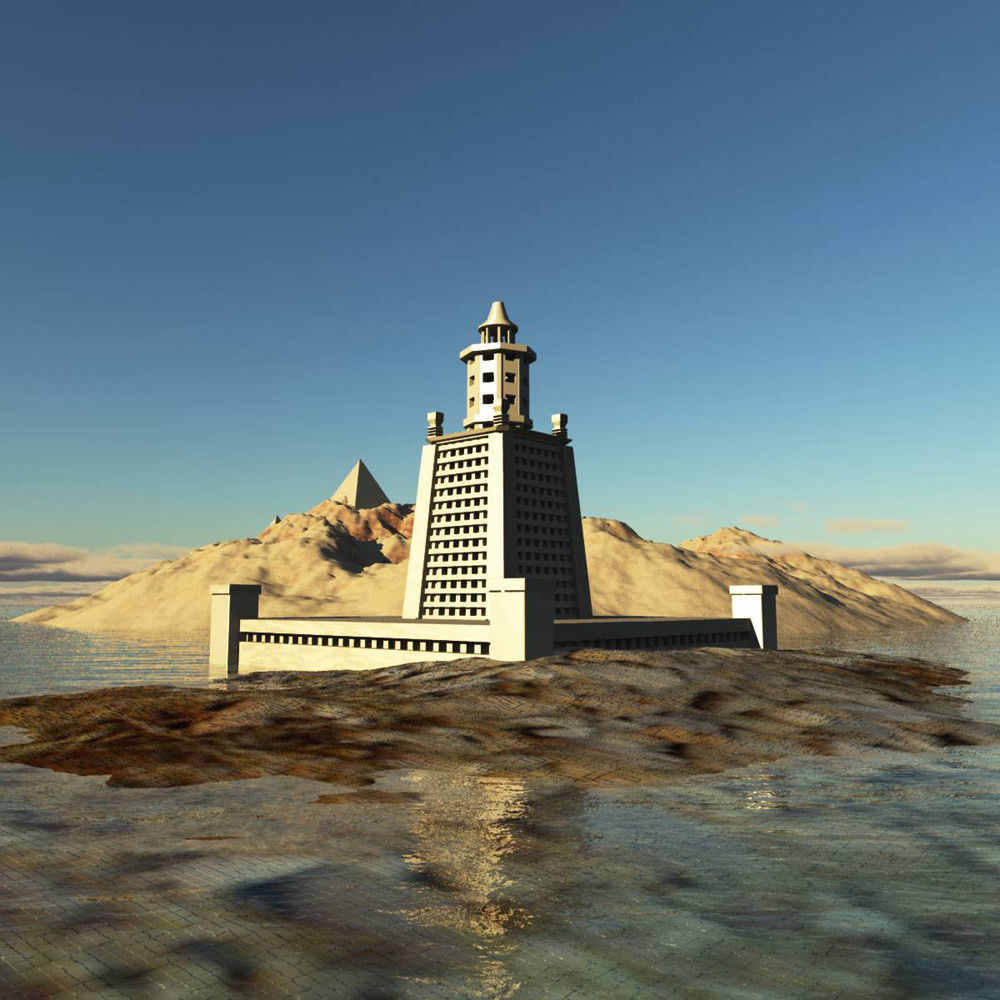 Pharaohs Lighthouse 3D model_1