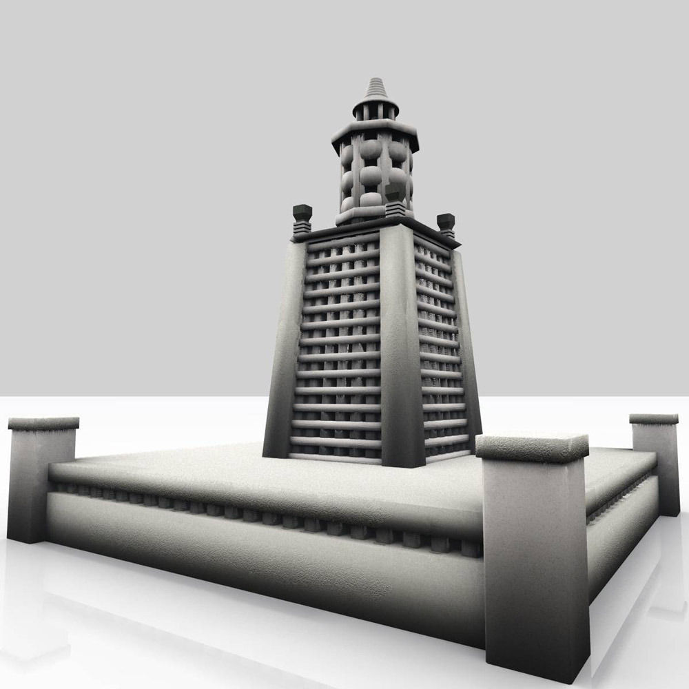 Pharaohs Lighthouse 3D model_7