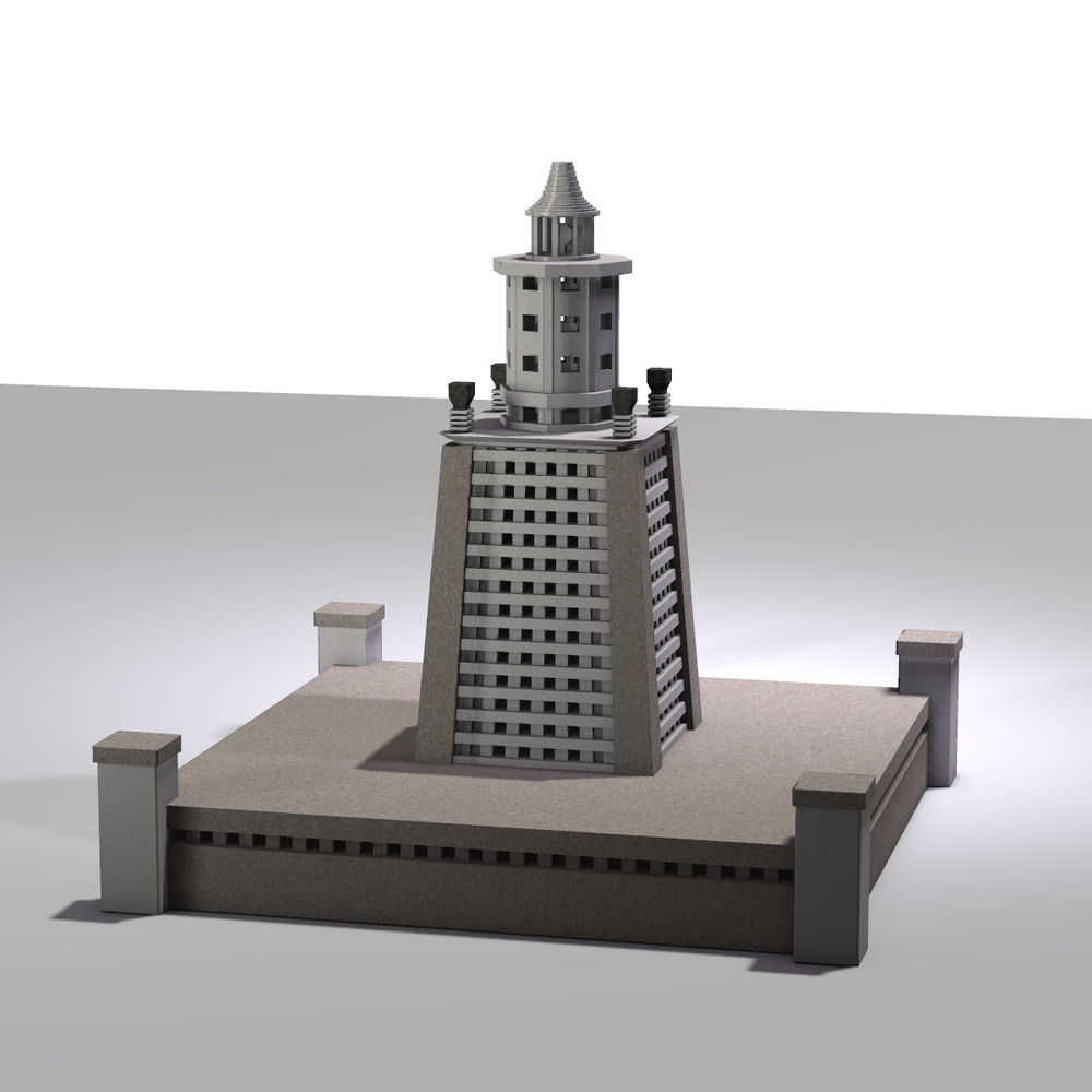 Pharaohs Lighthouse 3D model_9