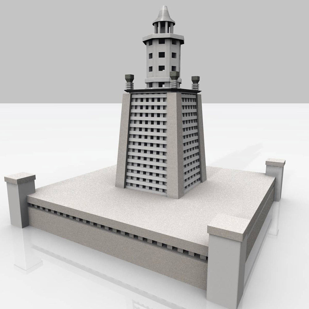 Pharaohs Lighthouse 3D model_8