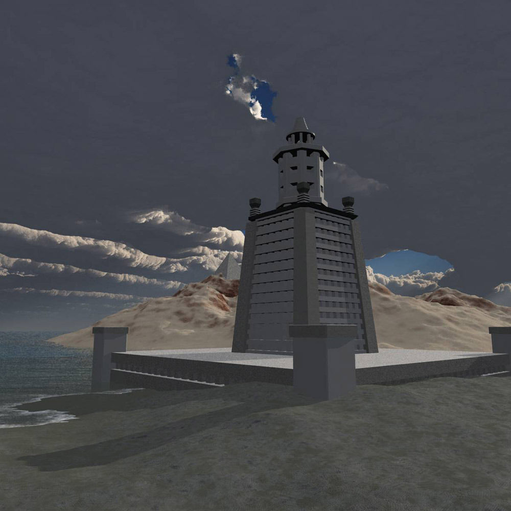 Pharaohs Lighthouse 3D model_3