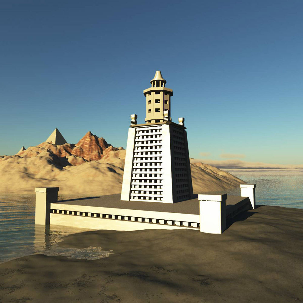 Pharaohs Lighthouse 3D model_2