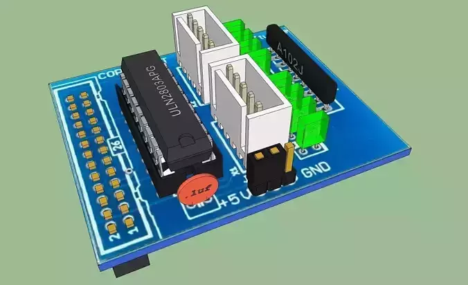 Stepper motor Control board Free 3D model