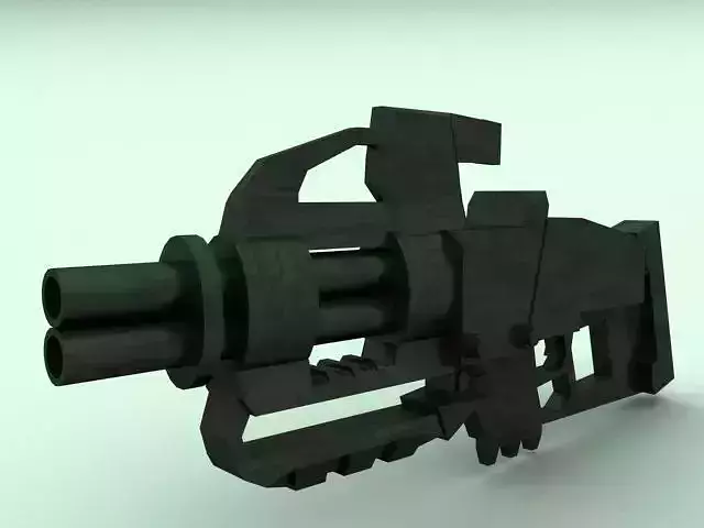 Grenade Launcher Low Poly Free low-poly 3D model