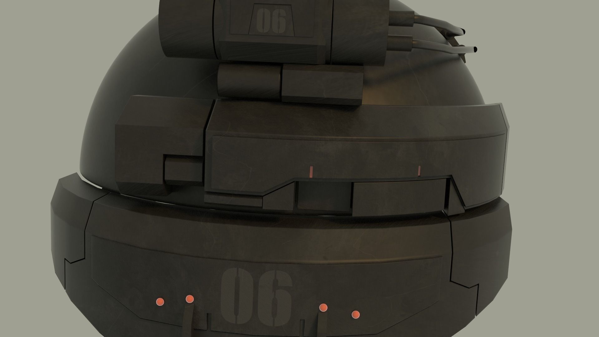 Advanced warfare helmet 3D model_4