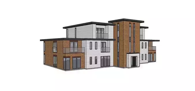 Contemporary style 9 apartment block 