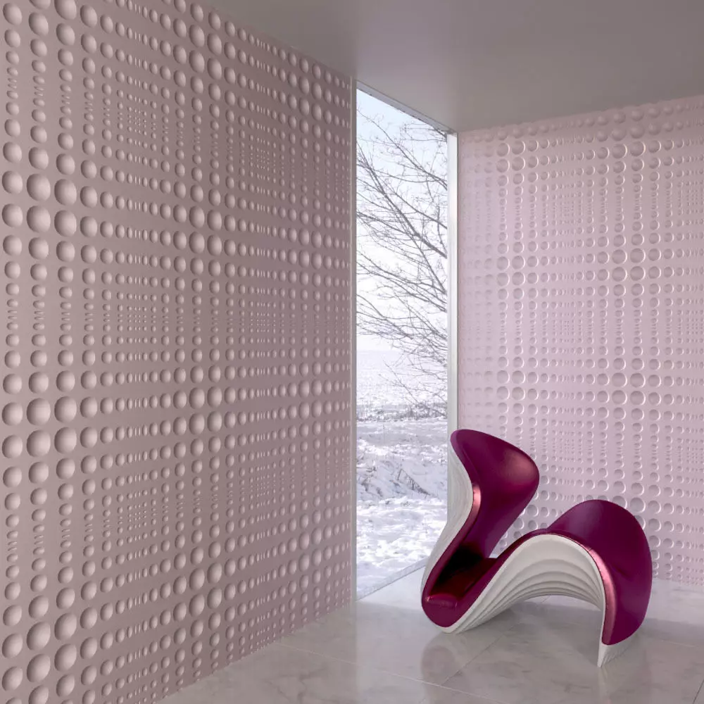 wall panel 097 AM147 3D model_0