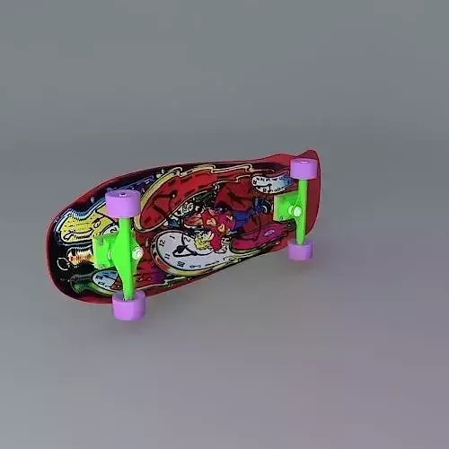 989 Santa Cruz Claus Grabke Melting Clocks skateboard