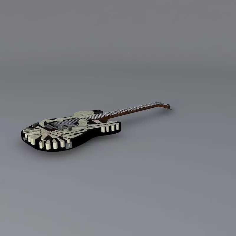 ESP George Lynch Skull N Bones Free 3D model
