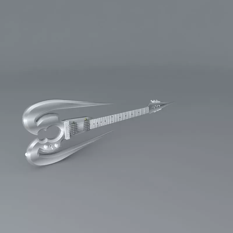 The Skewer guitar Free 3D model