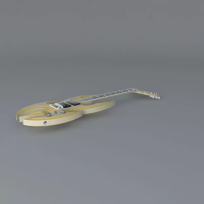 The Death Axe guitar Free 3D model