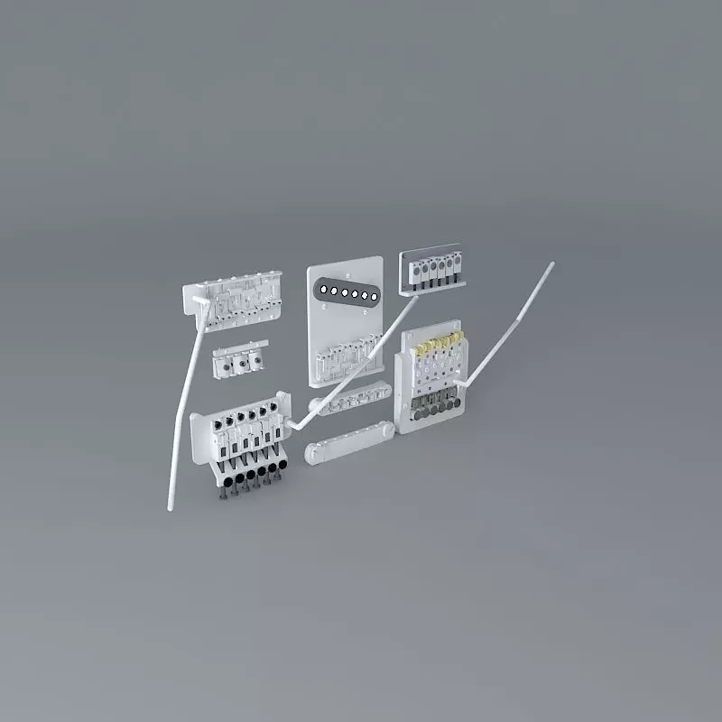 Guitar bridges Free 3D model