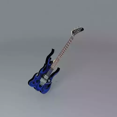 J Frog blue flame guitar