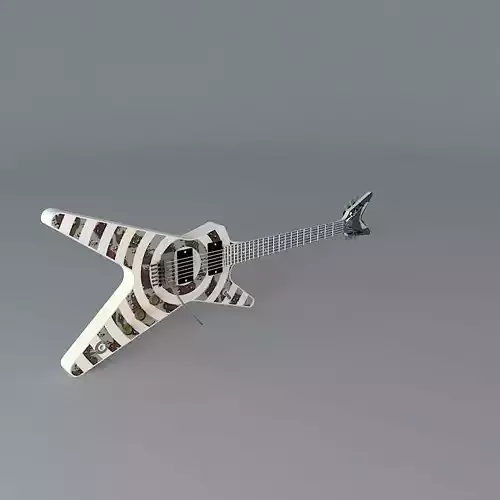 Dean ML Dimebag model guitar Free 3D model