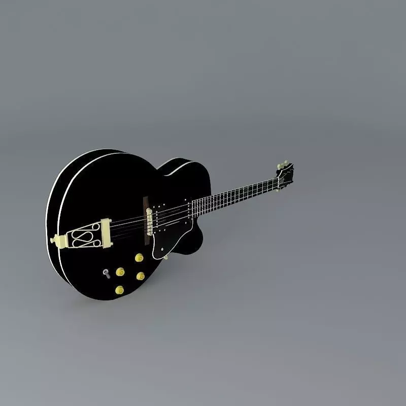 Gibson Super 400 guitar Free 3D model