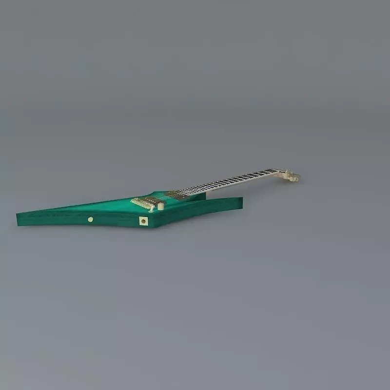 Aurora concept guitar Free 3D model