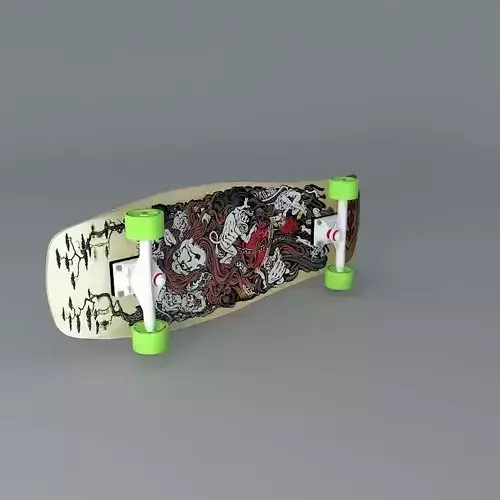 1990 Santa Cruz Christian Hosoi Monk model skateboard