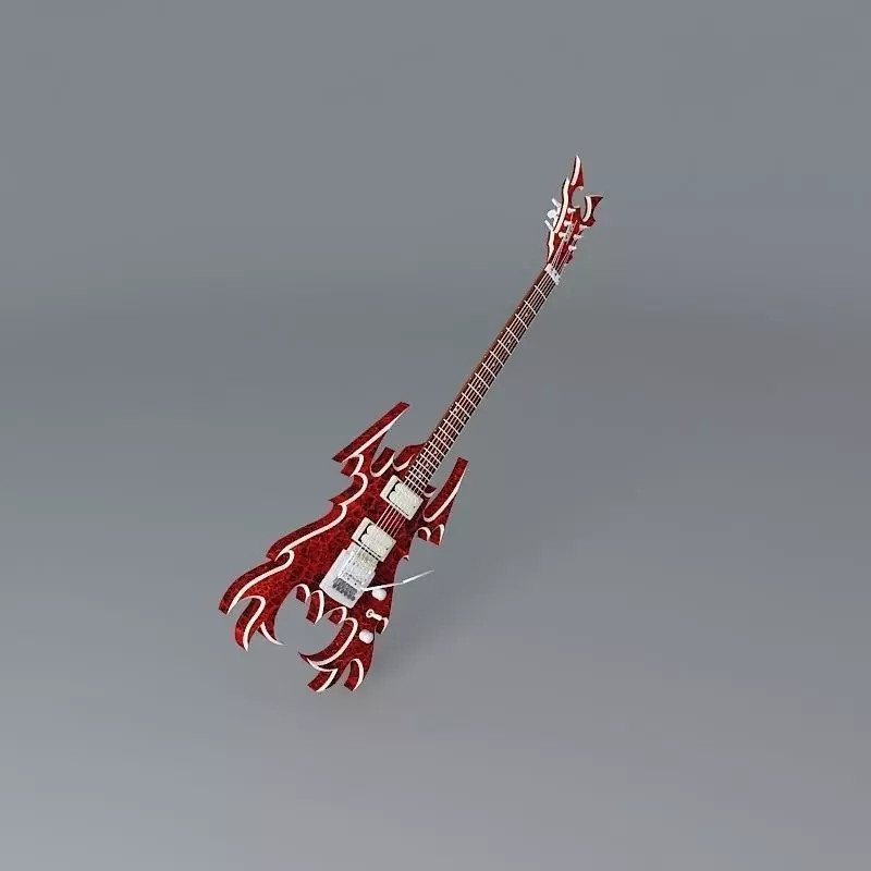 The Fury guitar Free 3D model