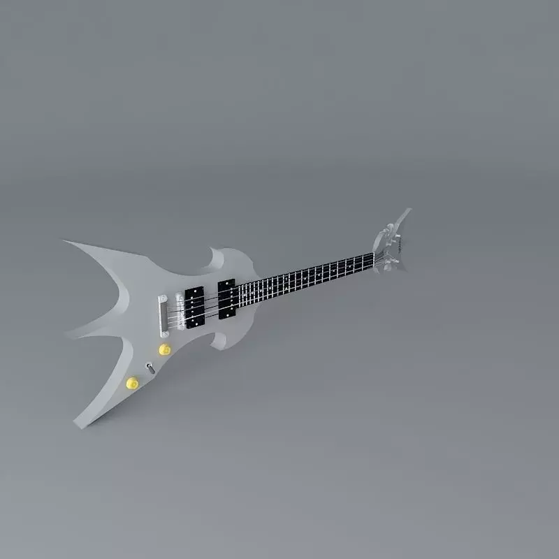 Weird shaped guitar Free 3D model