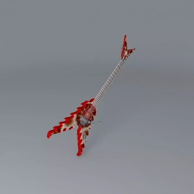 Sands V Flame guitar Free 3D model