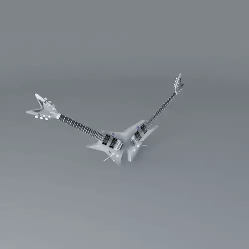 Michael Angelos Dean Double guitar Free 3D model
