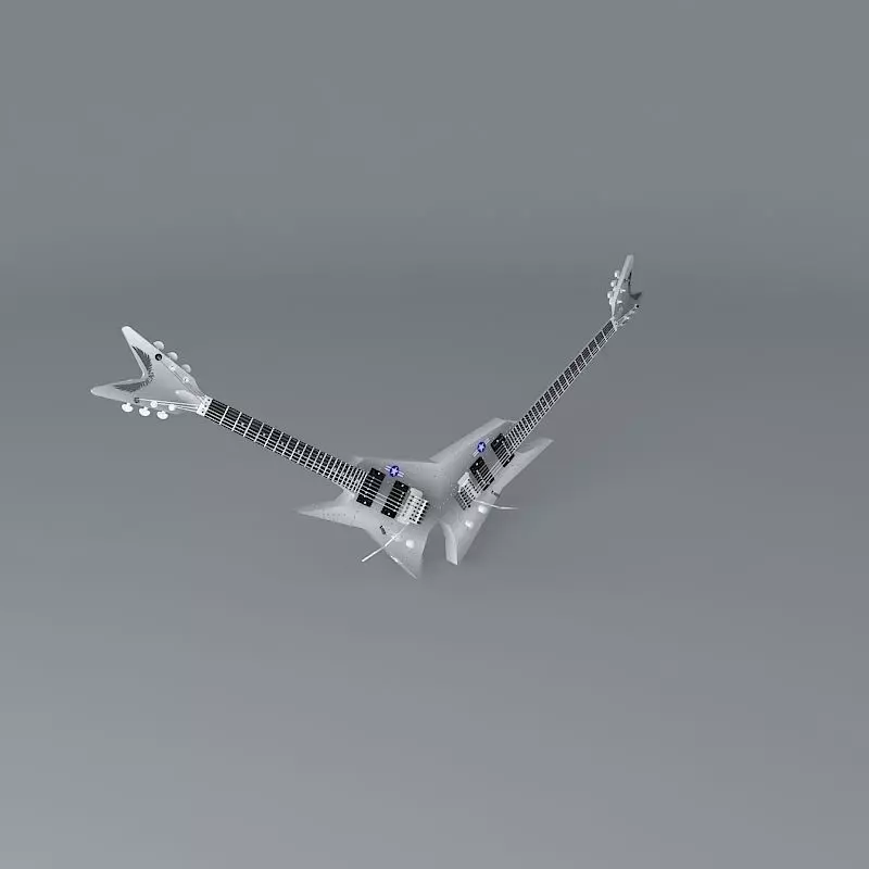 Michael Angelos Dean Double guitar Free 3D model