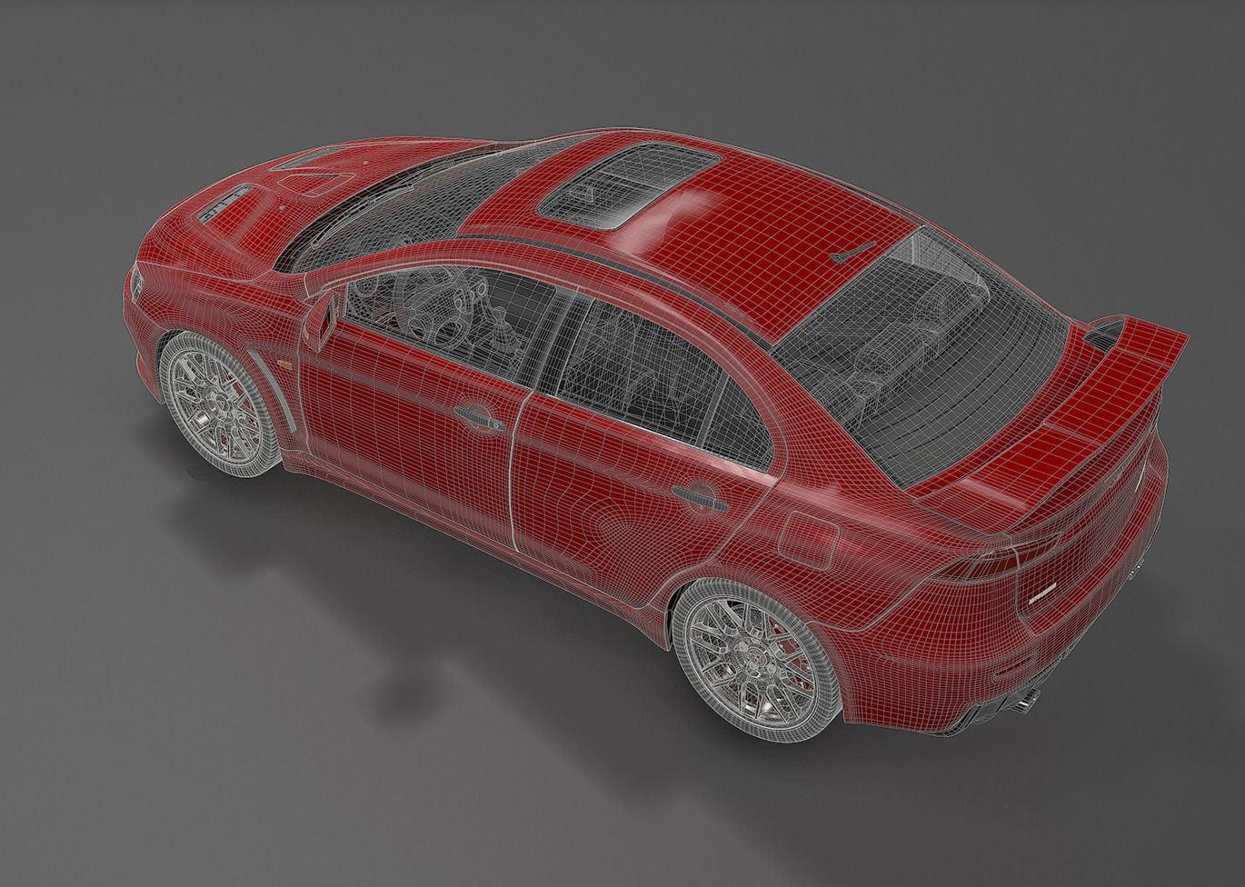 Mitsubishi Evolution X 3D model_9