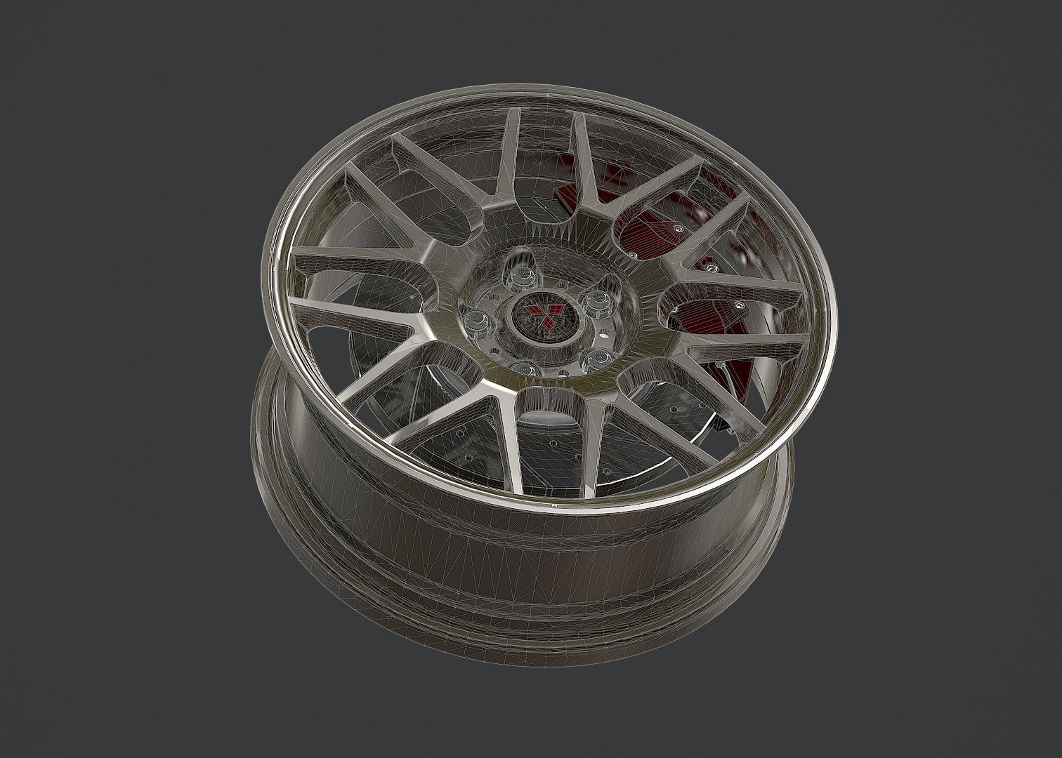 Mitsubishi Evolution X 3D model_5