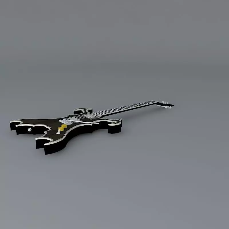 The black widow guitar Free 3D model