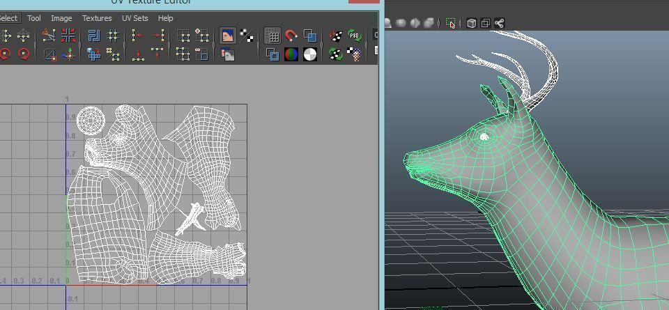 A Deer - person Low-poly 3D model_4