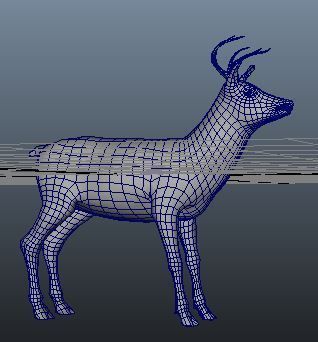 A Deer - person Low-poly 3D model_2