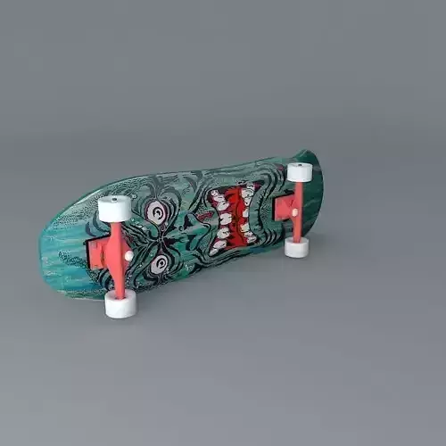 1987 Santa Cruz Rob Roskopp Face model skateboard