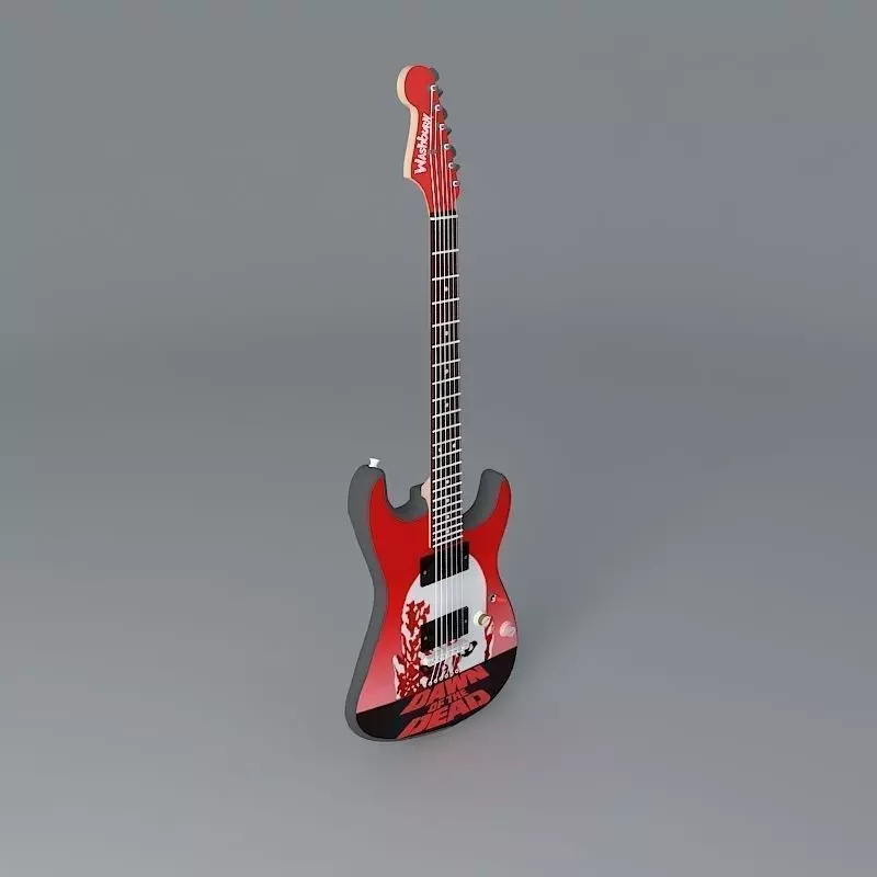 Dawn of the Dead guitar Free 3D model
