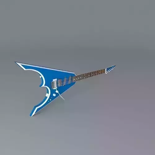 A strange V style guitar