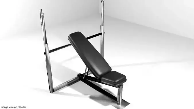 Exercise Machine Chest Bench 3D model