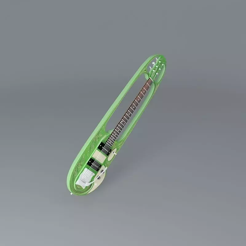 1967 Mosrite Custom for Strawberry Alarm Clock guitar Free 3D model