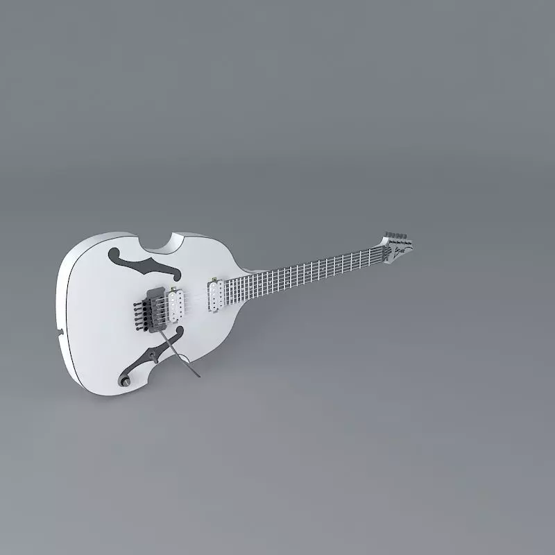 Paul Gilberts Ibanez violin guitar Free 3D model