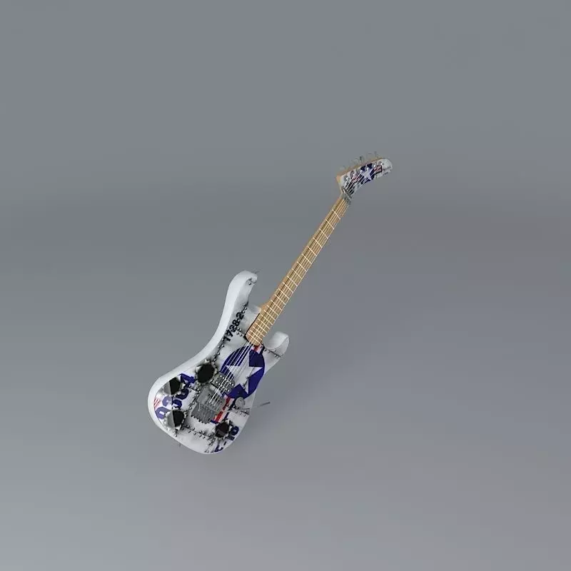 Kramer US Air Force Guitar Free 3D model