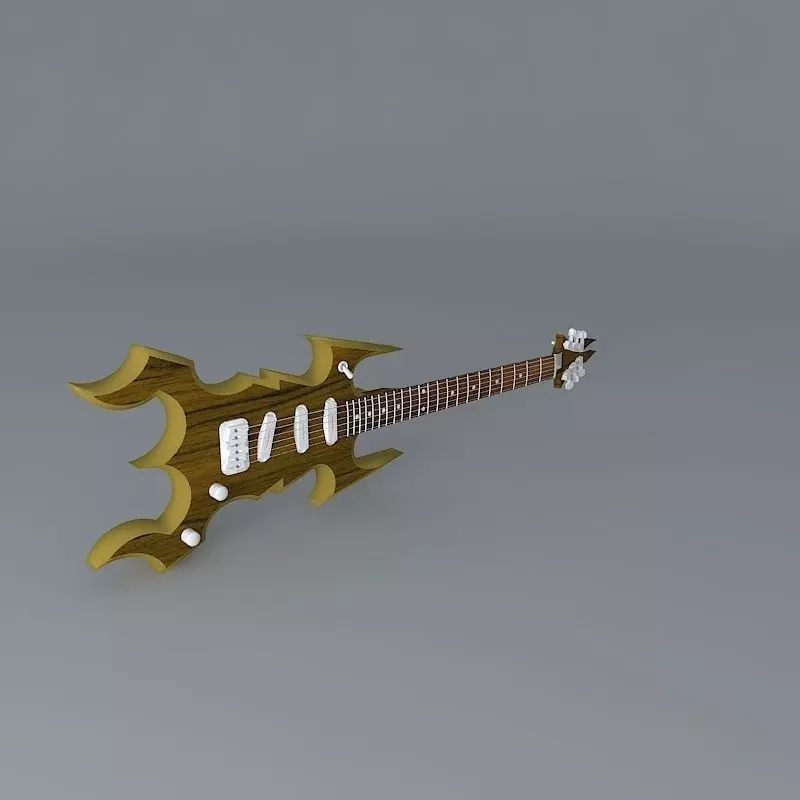 Rock guitar Free 3D model
