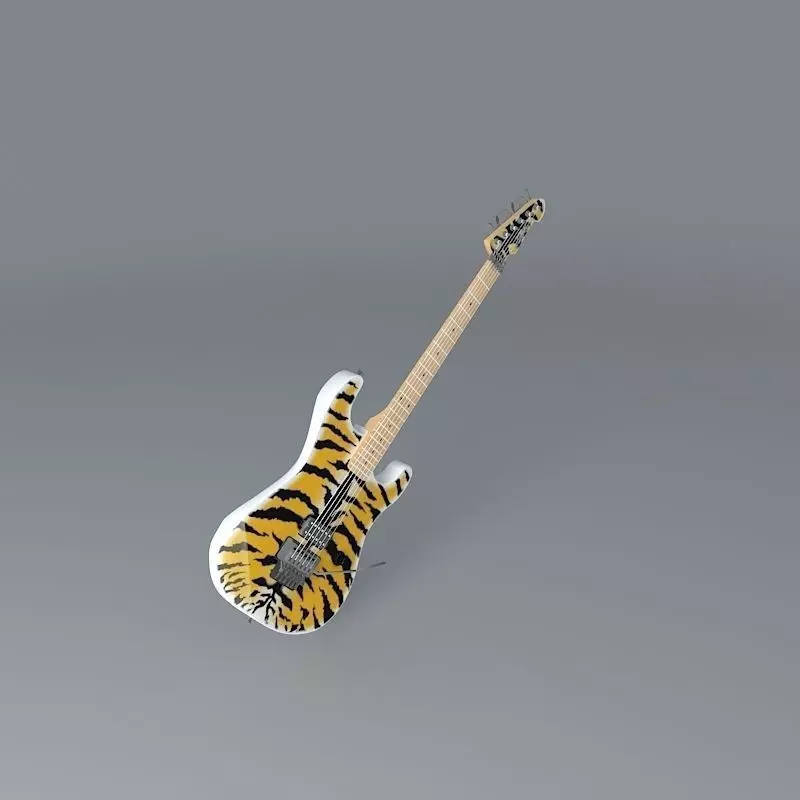 Bengal Tiger 1 guitar Free 3D model