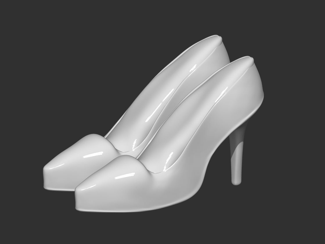 Women Shoes Phone or Tablet Holder 3D print model_1