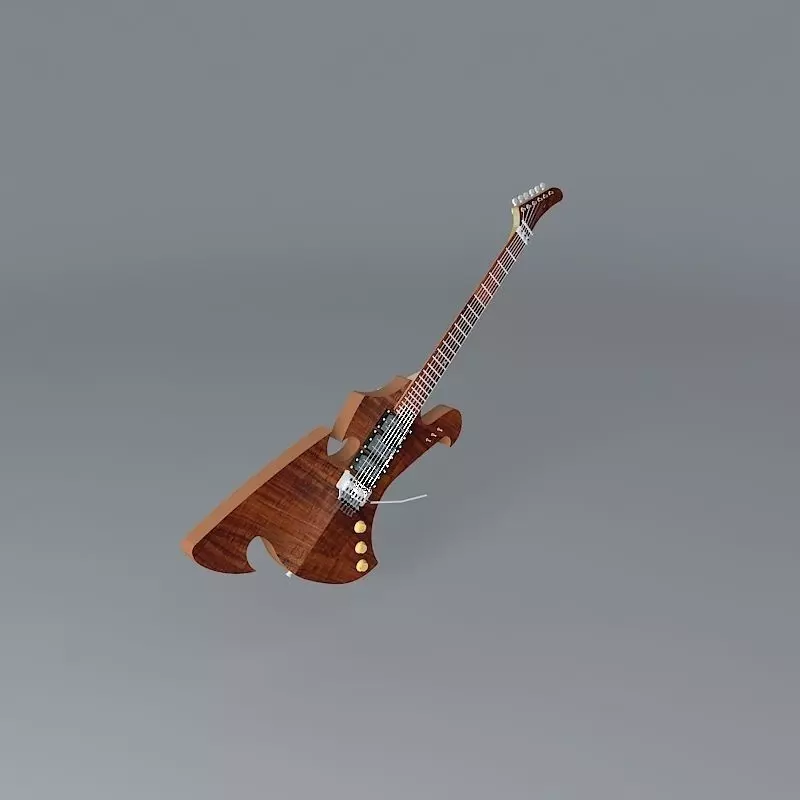 Hybrid Explorer guitar Free 3D model
