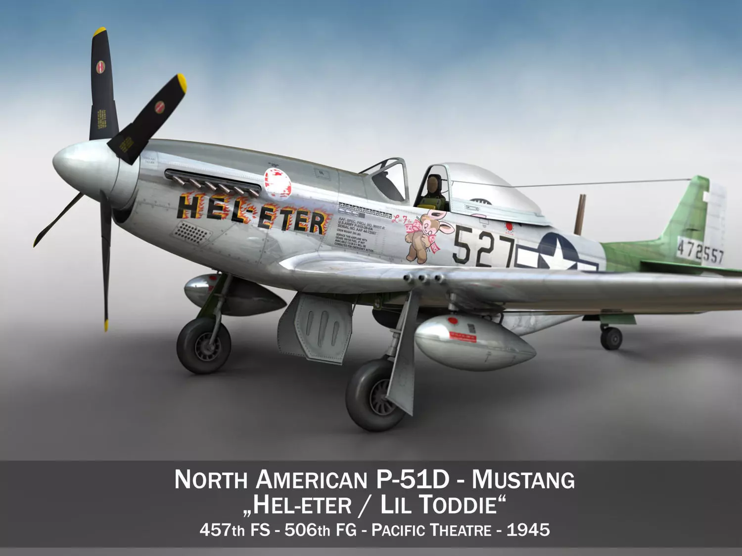 North American P-51D - Heleter 3D model