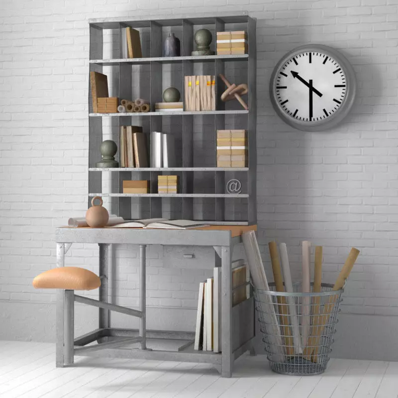 office set 06 AM149 3D model